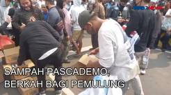 Sampah Pascademo UU Cipta Kerja, Menjadi Berkah Bagi Pemulung