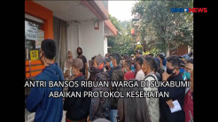 Antre Bansos, Ribuan Warga Ciampea Abaikan Protokol Kesehatan