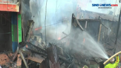 Pasar Inpres Pendopo Terbakar, 6 Toko Hangus