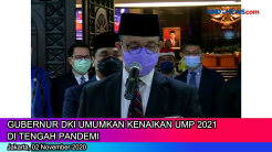 Gubernur DKI Umumkan Kenaikan UMP 2021 di Tengah Pandemi