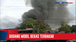 Gudang Penyimpanan Mobil Bekas di Jalan Raya Parung Terbakar