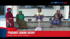 Ratusan Warga Lereng Gunung Merapi Padati Pengungsian di Magelang