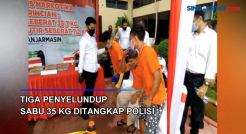Tiga Penyelundup Sabu 35 Kg Ditangkap Polisi di Banjarmasin