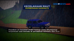 Laka Maut Rombongan Paslon, 3 Tewas