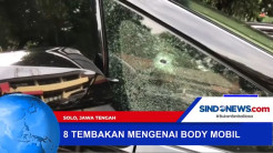 Sebuah Mobil Hitam Jadi Sasaran Penembakan Brutal di Solo