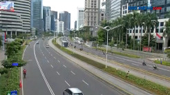 Jelang Perayaan Malam Tahun baru, Jakarta Terlihat Lengang