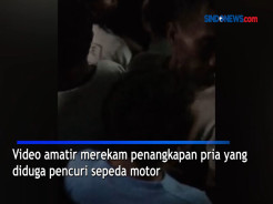 Video Pria yang Diduga Maling Motor Ditangkap Warga di Medan