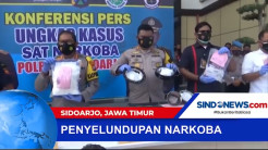 Polisi Gagalkan dan Tangkap Pelaku Penyelundupan Narkoba di Sidoarjo