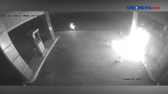 Rekaman CCTV Aksi Nekat Seorang Pria Bakar SPBU
