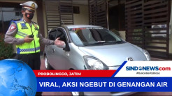 Viral, Aksi 6 Remaja Mengebut Memakai Mobil di Genangan Air