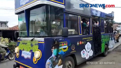 Gunakan Bus Ngumbara, Satgas Covid Lakukan Sosialisasi Prokes