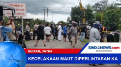 Mogok Diperlintasan, Minibus Ditabrak Kereta