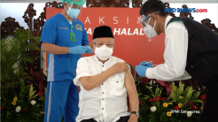 Jalani Vaksinasi Covid-19 Dosis Kedua, Wapres Sebut Aman dan Sehat
