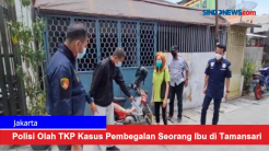 Polisi Olah TKP Kasus Pembegalan Seorang Ibu di Tamansari