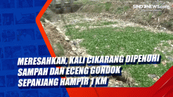 Meresahkan, Kali Cikarang Dipenuhi Sampah dan Eceng Gondok Sepanjang Hampir 1 Km