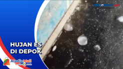 Hujan Es Disertai Angin Kencang Melanda Wilayah Depok