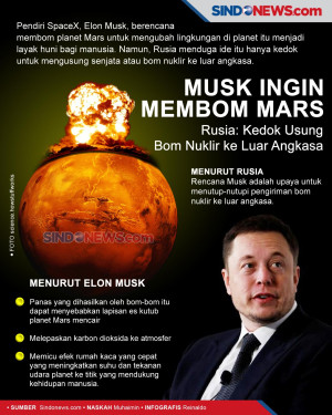 Musk Ingin Membom Mars,...