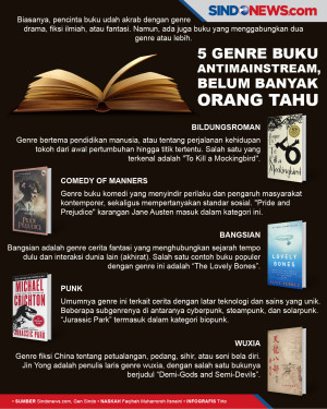 Ini 5 Genre Buku Antimainstream,...