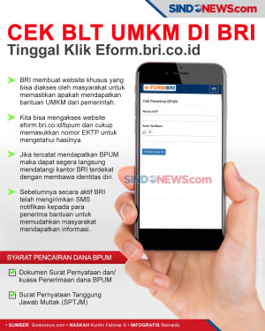 Cek BLT UMKM di BRI,...