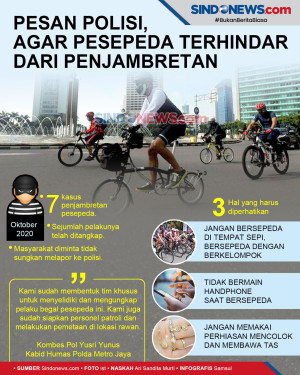 Pesan Polisi, Agar Pesepeda...