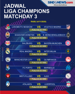 Jadwal Liga Champions...