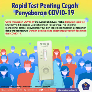 Rapid Test Penting untuk...