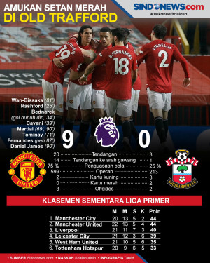 Bantai Southampton 9-0,...