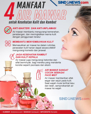 Empat Manfaat Air Mawar...