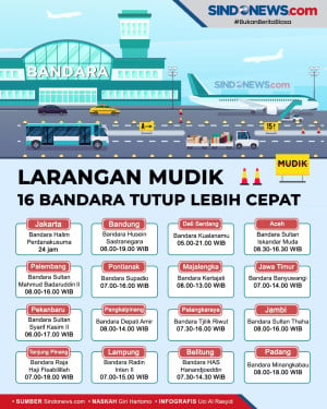 16 Bandara Tutup Lebih...