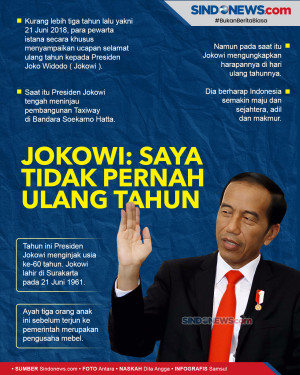 Ultah ke-60, Jokowi...