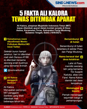 5 Fakta Ali Kalora,...