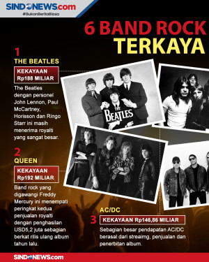 6 Band Rock Legendaris...