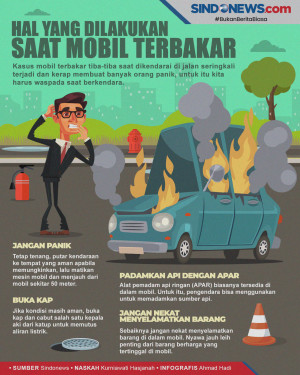 Mobil Tiba-tiba Terbakar...
