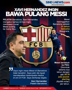 Xavi Serius Ingin Bawa...