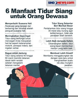 6 Manfaat Tidur Siang...