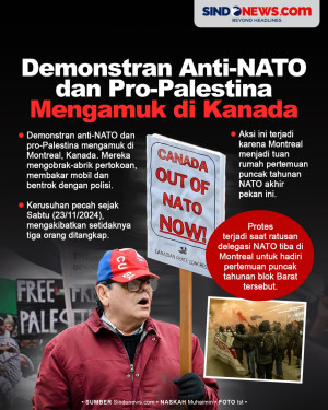 Demonstran Anti-NATO...