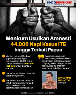 Menkum Usulkan Amnesti...