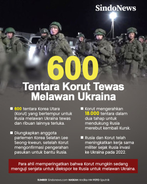 600 Tentara Korea Utara...