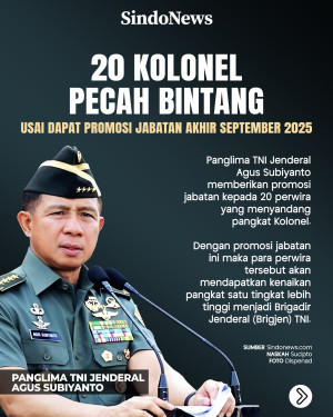 20 Kolonel Pecah Bintang...