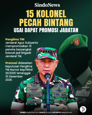 15 Kolonel Pecah Bintang...
