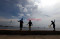 Geliat Warga di Pantai...