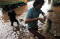 Warga Asik Menjala Ikan...