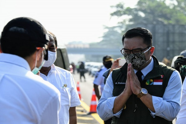 Ridwan Kamil Nilai Hari Pertama PSBB di Kota Bogor Berjalan Baik