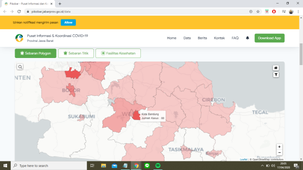 Begini Cara Cek Persebaran COVID-19 Melalui Portal Online