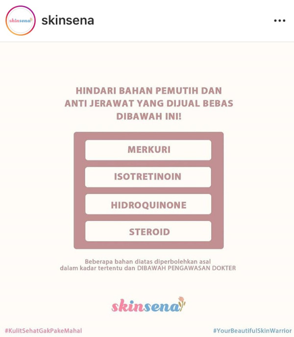 Skinsena, Skincare Murah 20 Ribuan Antimerkuri