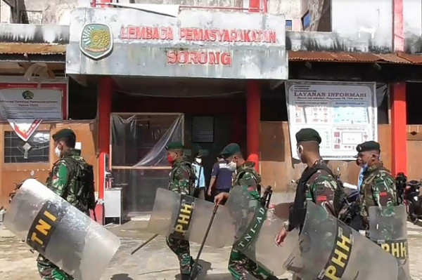 Usai Ricuh, 4 Narapidana Lapas Sorong Papua Barat Sempat Kabur