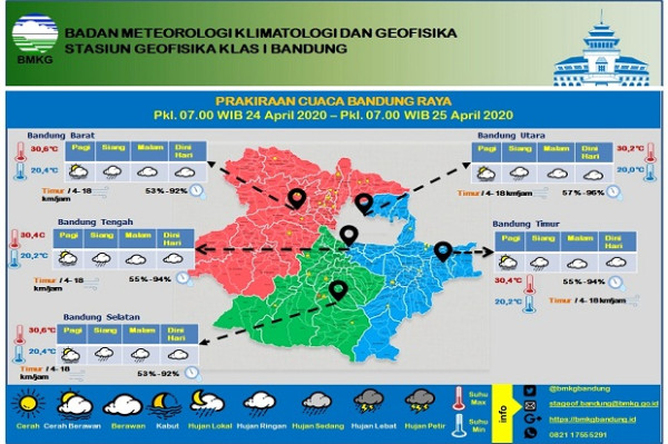 Hari Pertama Ramadhan di Tengah Wabah Corona, Hujan Ringan Guyur Bandung Raya