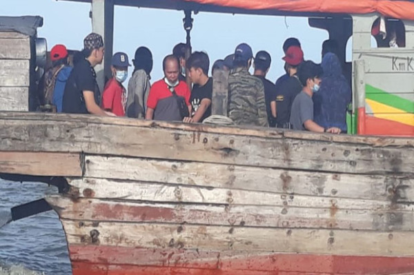 72 TKI Ilegal Asal Malaysia Dibuang di Sungai Ludam Asahan