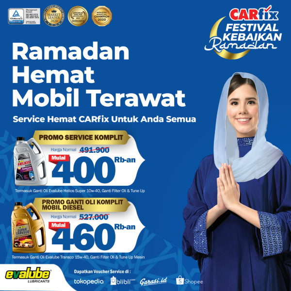 Evalube Lubricants Bareng CARFix Manjakan Konsumen Indonesia #DiRumahAja