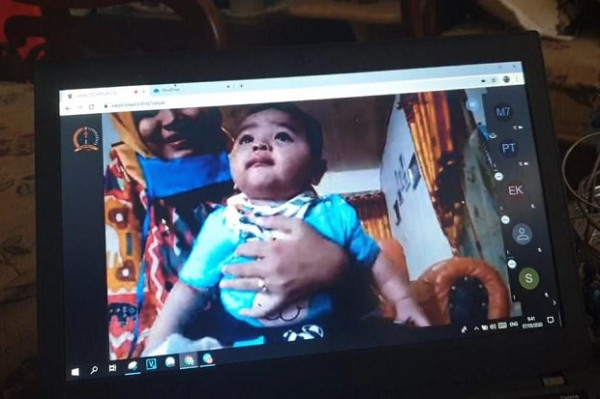 Mengharukan, Dispenad Pertemukan Prajurit dengan Buah Hati secara Virtual